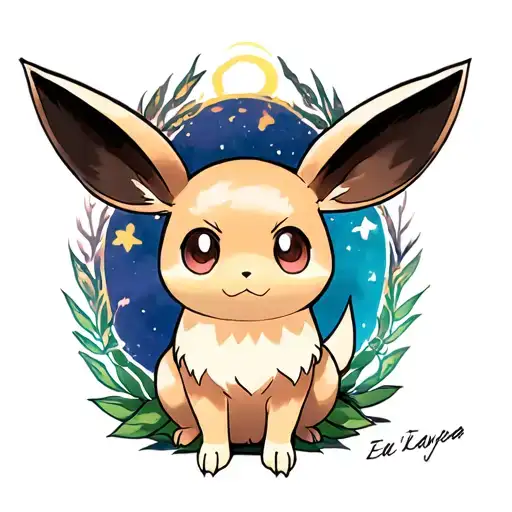 Pokemon Eevee tattoo design idea