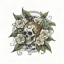 "every year shed is a memory of you" tattoo design idea