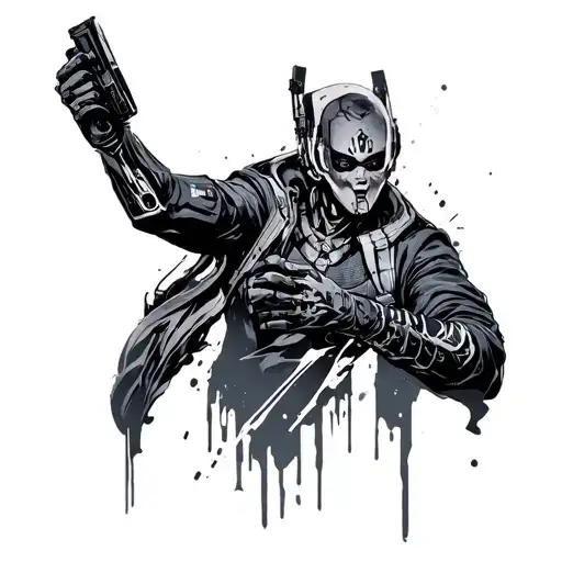 Cyberpunk 2077 tattoo design idea