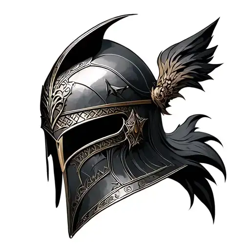 Illyrian Helmet tattoo design idea