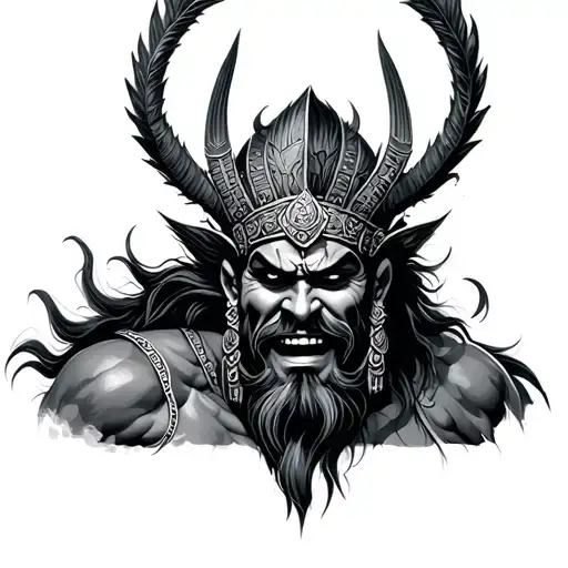 Ravana tattoo design idea