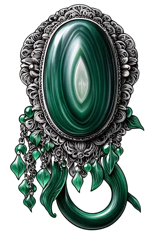 mammoth ivory jewelry nephrite jade gemstone Alaska tattoo design idea