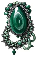 mammoth ivory jewelry nephrite jade gemstone Alaska tattoo design idea