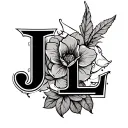 J And L tattoo design idea