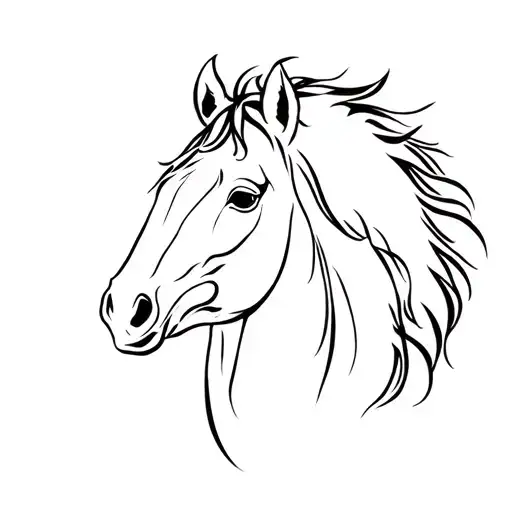 Crazy Horse tattoo design idea