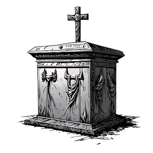 Ark Of The Covenant tattoo design idea