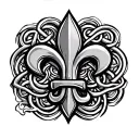 Celtic Fleur-de-Lis tattoo design idea