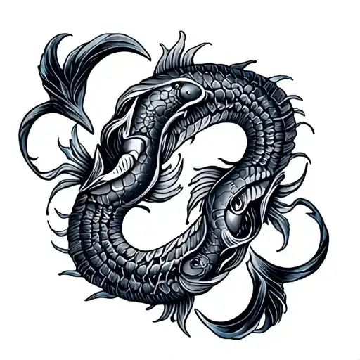 Pisces, cancer, leo zodiac sign tattoo design idea