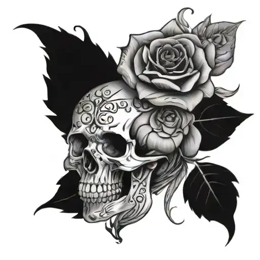 skull hand and Dear mama everything you did was worth it tattoo rose  tattoo design idea