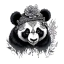 Voodoo panda tattoo design idea