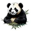 Voodoo panda tattoo design idea