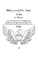 lotus and eagle wings with quote tvam tat tvam asi tattoo design idea