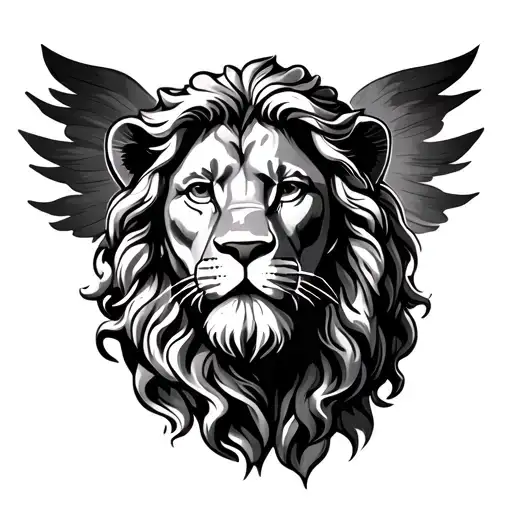 Lion Jesus tattoo design idea