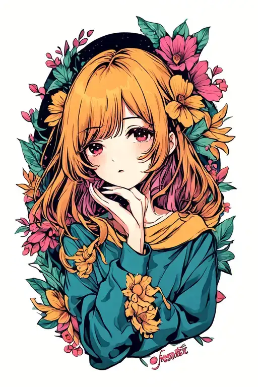 anxiety mental health tattoo design idea