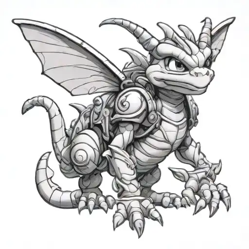 buzz from spyro year of the dragon tattoo design idea