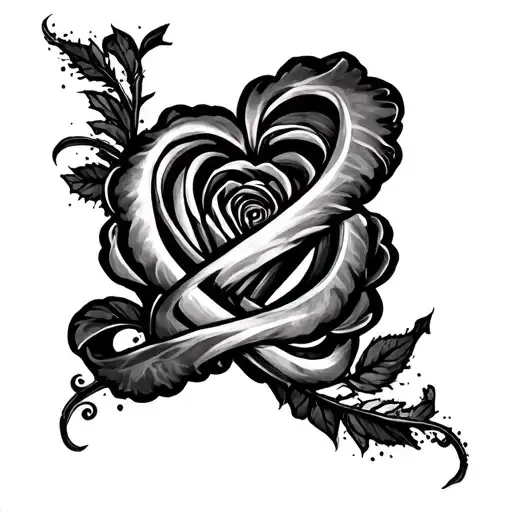 "Stefany" infinite love tattoo design idea