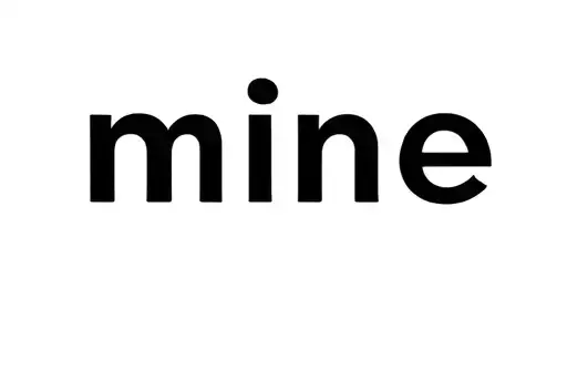 "mine" tattoo design idea