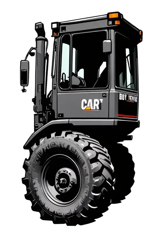 heavy equipment  tattoo design idea