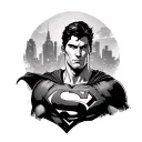 Superman tattoo design idea