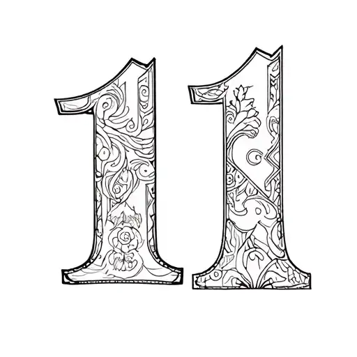 When you go to the tattoo artist or use the app, don't just say "I want the number 11", otherwise risks that offer you something tattoo design idea