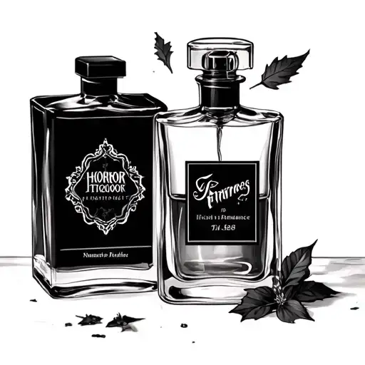 Fragrances horror movies alcohol philosophy and romance  tattoo design idea