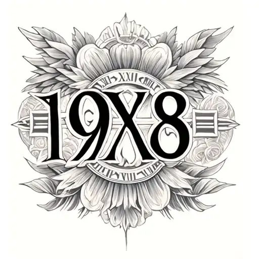 1978 Roman Numerals tattoo design idea