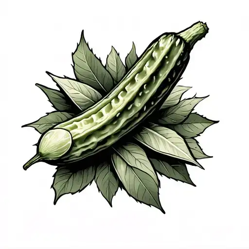 pickle tattoo design idea