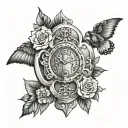 cuckold lock tattoo design idea