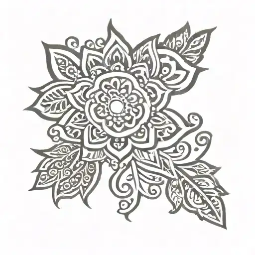 henna tattoo tattoo design idea