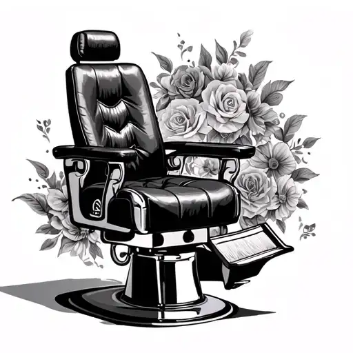Barber Chair Supplements tattoo design idea