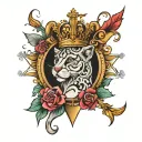 royalties tattoo design idea