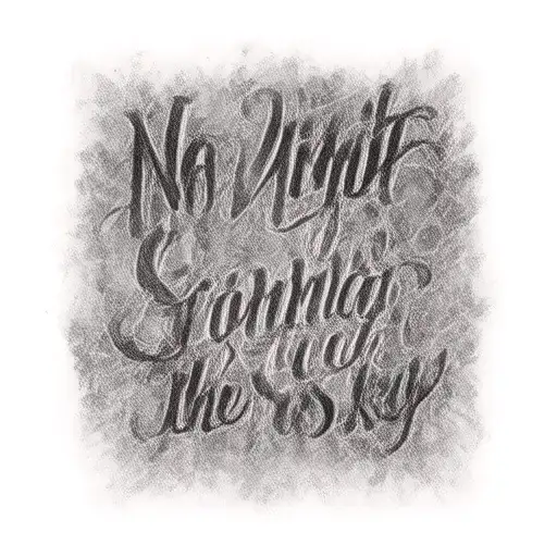 no limit gonna touch the sky cursive font tattoo tattoo design idea