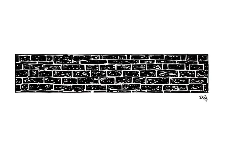 Brick Walls tattoo design idea