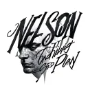 "NELSON" overthinking gods plan tattoo design idea