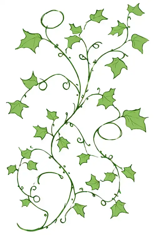 ivy vines wrapping tattoo design idea