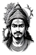 hanuman chalisa tattoo design idea