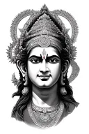 hanuman chalisa tattoo design idea