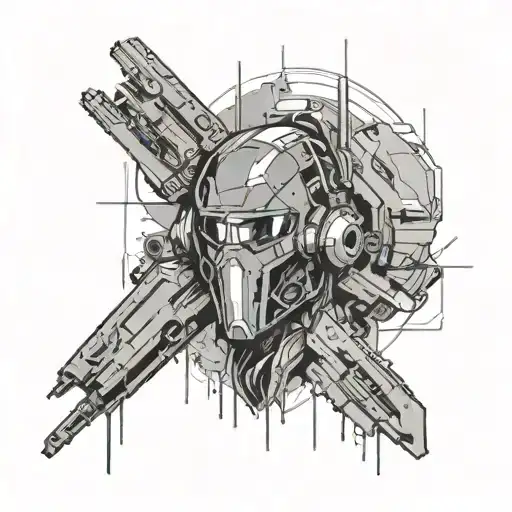 Cyberpunk 2077 tattoo design idea