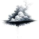 Filler Clouds and Smoke tattoo design idea