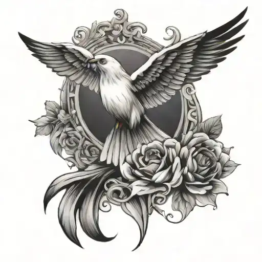 Holy Spirit tattoo design idea