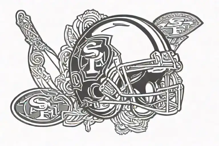 49ers logo tattoo design idea