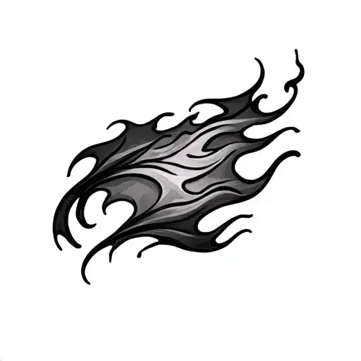 Filler Flames tattoo design idea