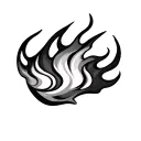 Filler Flames tattoo design idea