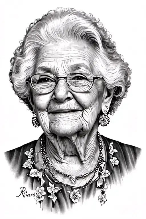 Rip Grandma tattoo design idea