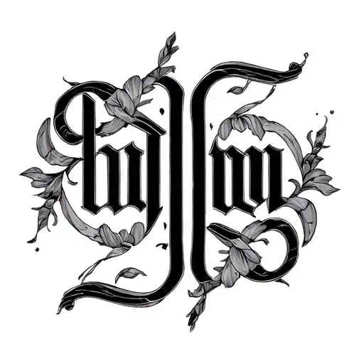 Two Word Ambigram Generator tattoo design idea