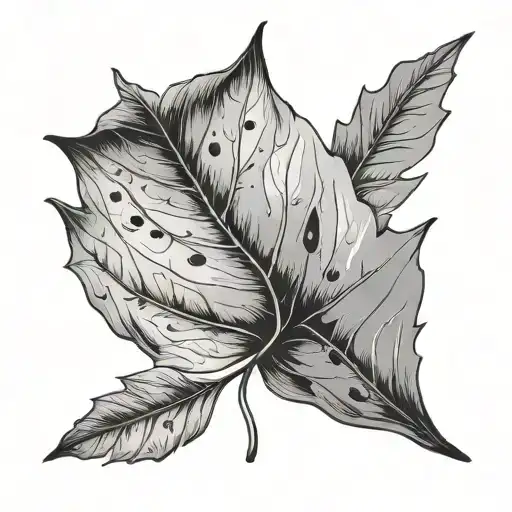 Autumn Leaf tattoo design idea