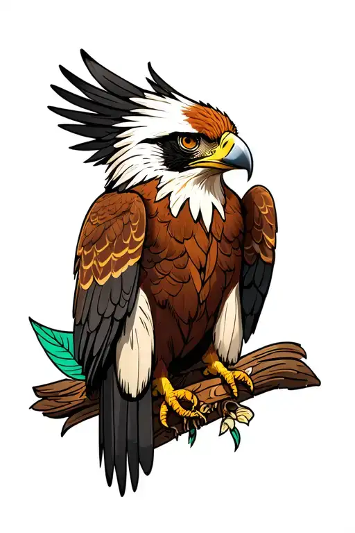 Philippine eagle tattoo design idea