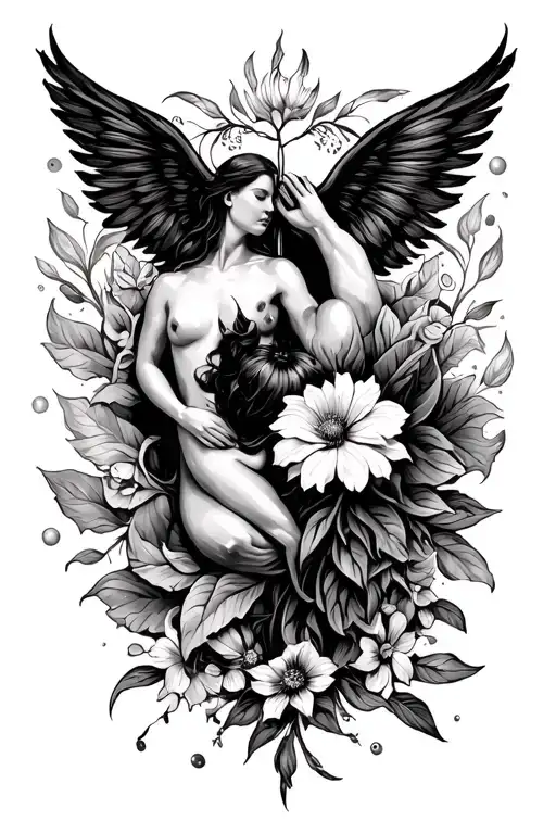 new life beginning after divorce tattoo design idea