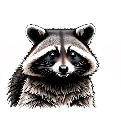 Civil Engineering Raccoon tattoo design idea