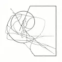 Abstract representation of solitude tattoo design idea